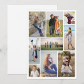 オリジナルの9枚写真コラージュを作成 ノートカード (正面/裏面)