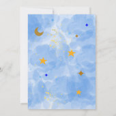 オリジナルの「きらきら星」のDIYテンプレート 招待状 (裏面)