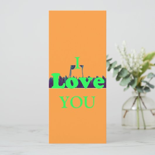 オリジナルの「愛している」メッセージを作成 (スタンド正面)