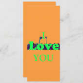 オリジナルの「愛している」メッセージを作成 (正面/裏面)