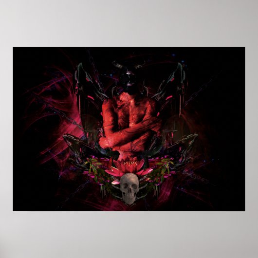 オリジナルの#4業「悪魔」 ポスター (正面)