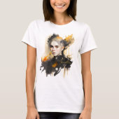 オリジナルの fiery Witchを作成する Tシャツ (正面)