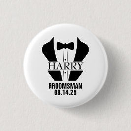 オリジナルの groom へのギフト 缶バッジ
