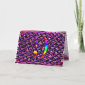 オリジナルの noodles が書いたハッピーバースデーカード カード (裏面)