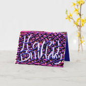 オリジナルの noodles が書いたハッピーバースデーカード カード (黄色い花)