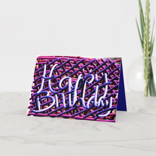 オリジナルの noodles が書いたハッピーバースデーカード カード (正面)