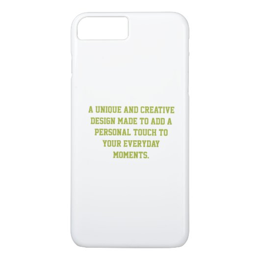 オリジナルのBarely There 8 Plus 7 Plusケースを作成 Case-Mate iPhoneケース (裏面)