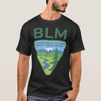 オリジナルのBLM -- 土地管理局 Tシャツ