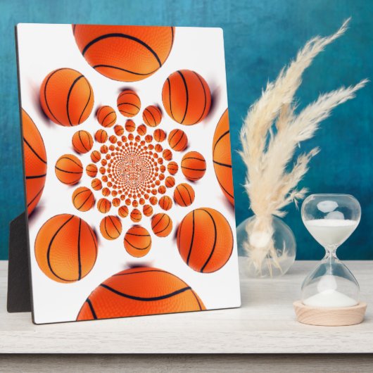 オリジナルのEat Drink Play ドリームバスケットボールを作成 フォトプラーク (側面)