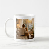 オリジナルのHome is where my dog is 写真を作成 コーヒーマグカップ (左)