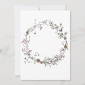 オリジナルのWinterberry Rustic Bohoを追加 招待状 (正面)