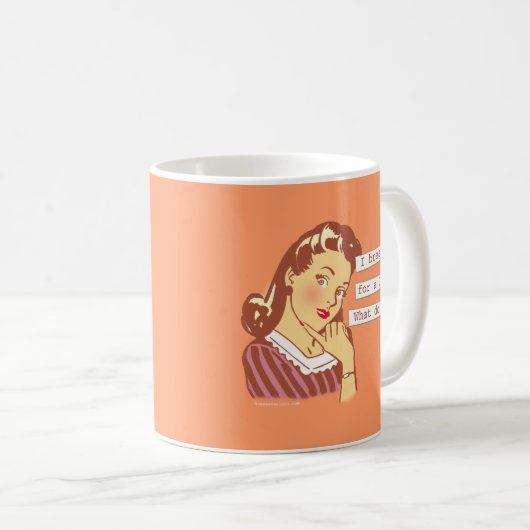 オリジナルは生きているレトロのお母さんのユーモアのために母乳で育てます コーヒーマグカップ (正面右)