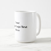 オリジナルまたはカスタマイズ コーヒーマグカップ (正面右)