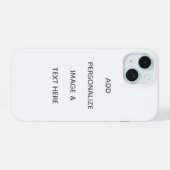 オリジナルをデザイン iPhone 15ケース (裏面横)