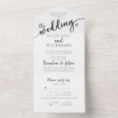 オリジナルを作成する オールインワン招待状 (内側)