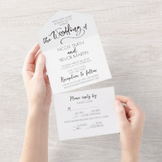 オリジナルを作成する オールインワン招待状