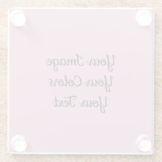 オリジナルを作成する ガラスコースター (裏面)