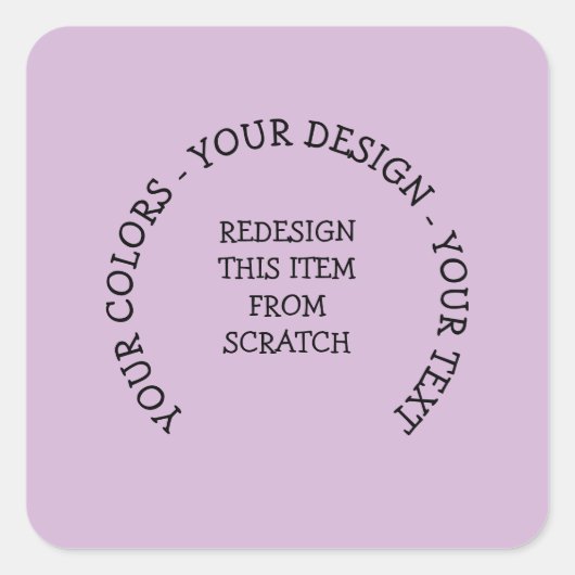 オリジナルを作成する スクエアシール (正面)