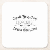 オリジナルを作成する スクエアペーパーコースター (正面)