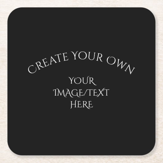 オリジナルを作成する スクエアペーパーコースター (正面)