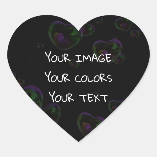 オリジナルを作成する ハートシール (正面)