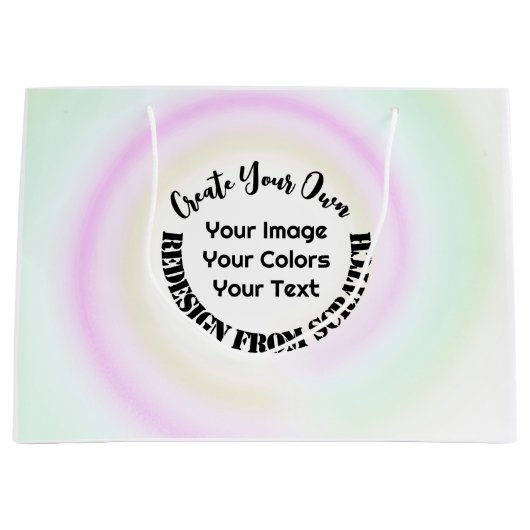 オリジナルを作成する ラージペーパーバッグ (正面)