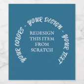 オリジナルを作成する ワインラベル (シングルラベル)