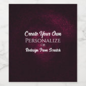 オリジナルを作成!こカスタマイズこ ワインラベル (シングルラベル)