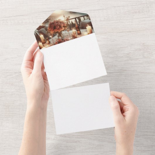 オリジナルを作成 オールインワン招待状 (貼ってはがせる)