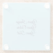 オリジナルを作成 ガラスコースター (裏面)