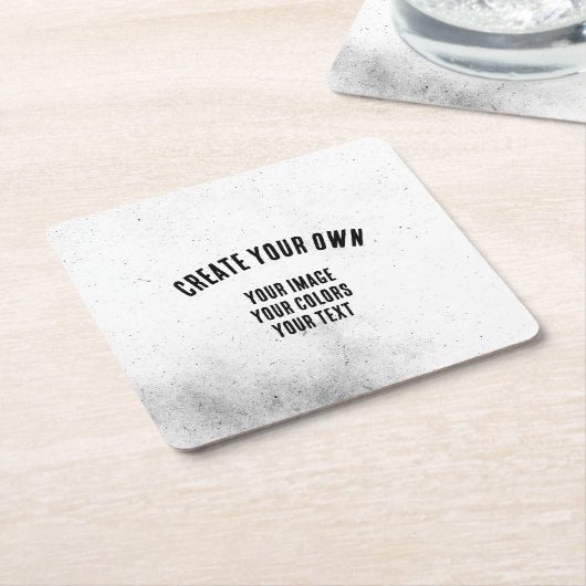 オリジナルを作成 スクエアペーパーコースター (アングル)