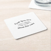 オリジナルを作成 スクエアペーパーコースター (アングル)