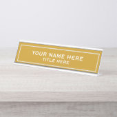 オリジナルを作成 デスクネームプレート (正面)