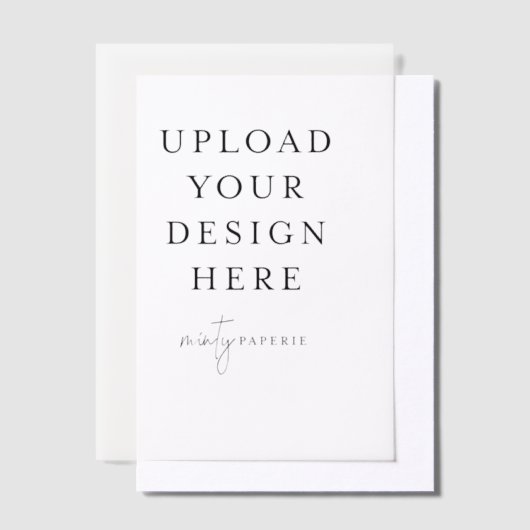 オリジナルを作成 ベラム紙招待状 (オフセット)