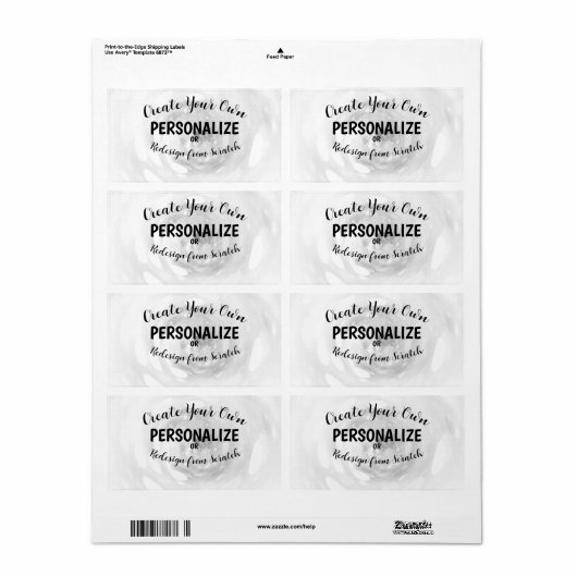 オリジナルを作成 ラベル (フルシート)