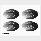 オリジナルを作成 楕円形シール (シート)