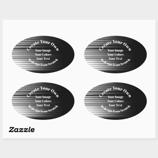 オリジナルを作成 楕円形シール (シート)