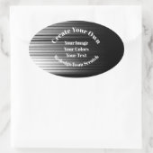 オリジナルを作成 楕円形シール (バッグ)