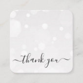 オリジナルを作成 - 白いぼかし背景の感謝カード エンクロージャーカード (正面)