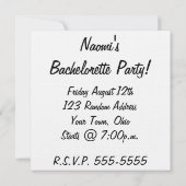 ●•◦ オリジナルを作成 - 白のデザインをパーソナライズ 招待状 (裏面)