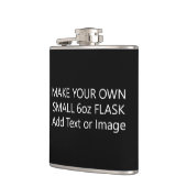 オリジナルを作成 自分のテキストまたは写真を追加 小さな6oz フラスク (左)