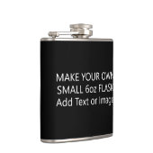 オリジナルを作成 自分のテキストまたは写真を追加 小さな6oz フラスク (右)