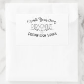 オリジナルを作成 長方形シール (バッグ)