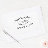 オリジナルを作成 長方形シール (封筒)