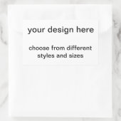 オリジナルを作成 長方形シール (バッグ)