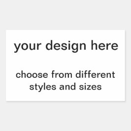 オリジナルを作成 長方形シール