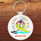 オリジナルアイランドガールズジャマイカガール キーホルダー (正面)