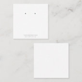 オリジナルアクセサリーイヤリングディスカード スクエア名刺 (正面/裏面)