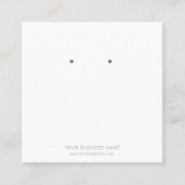 オリジナルアクセサリーイヤリングディスカード スクエア名刺