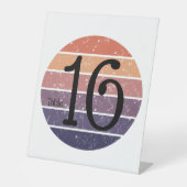 オリジナルアクリルテーブルナンバーサイン - 結婚式&イベント 台座サイン (正面)